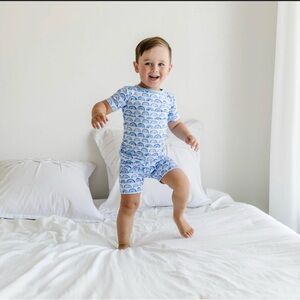 Little Sleepies Blue Rainbows Pj Set